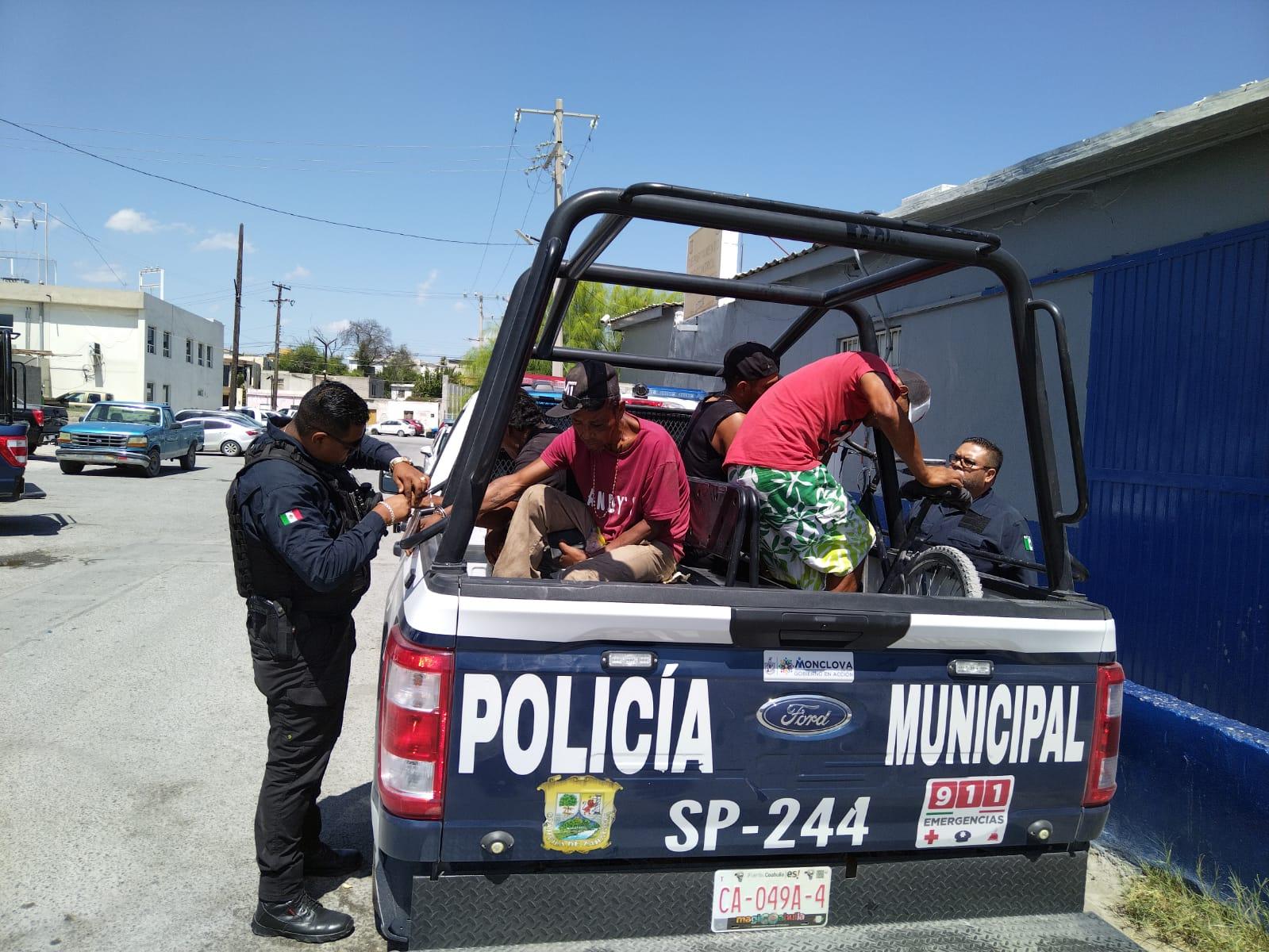 Durante operativo barrido detienen a 4 por mal orden