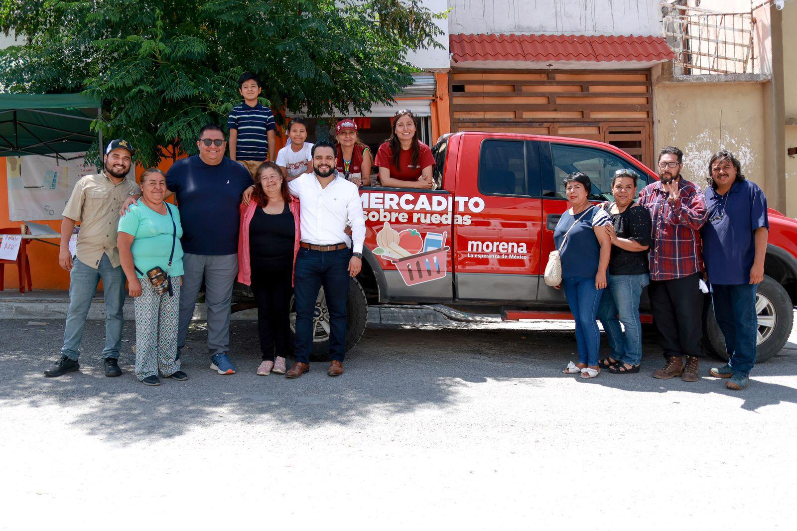 Sigue “Mercadito sobre ruedas” en fortalecimiento de las familias
