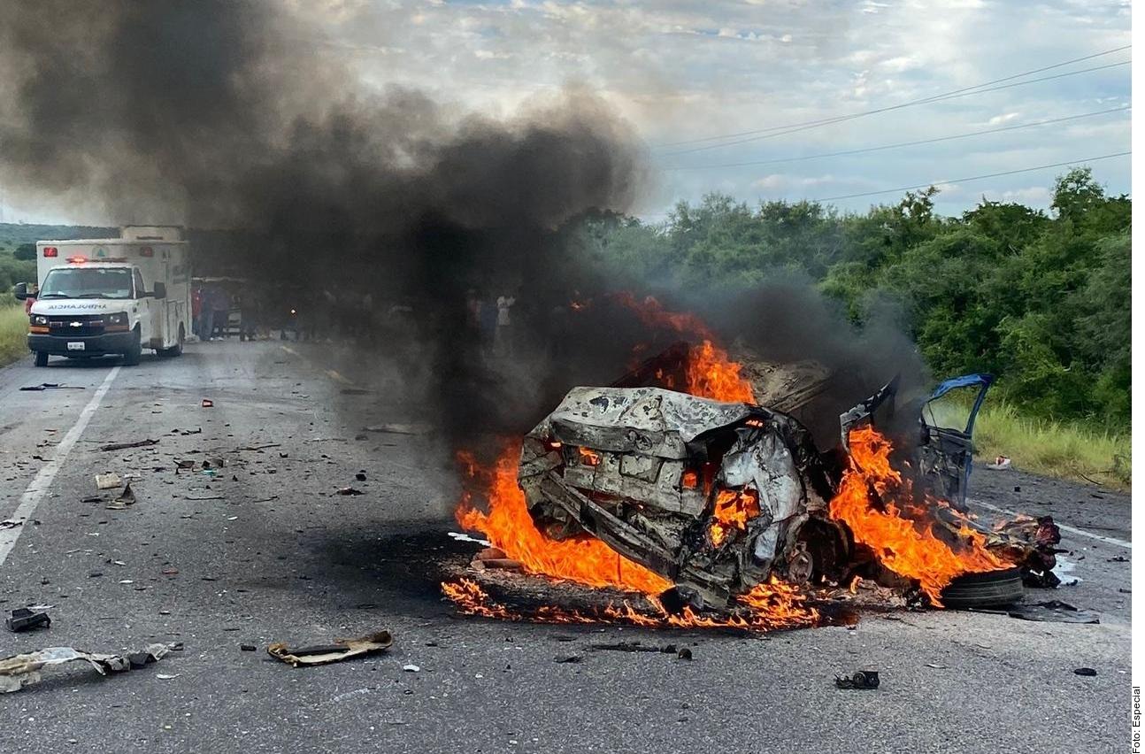 Mueren tres personas tras carambola en la Victoria-Matamoros