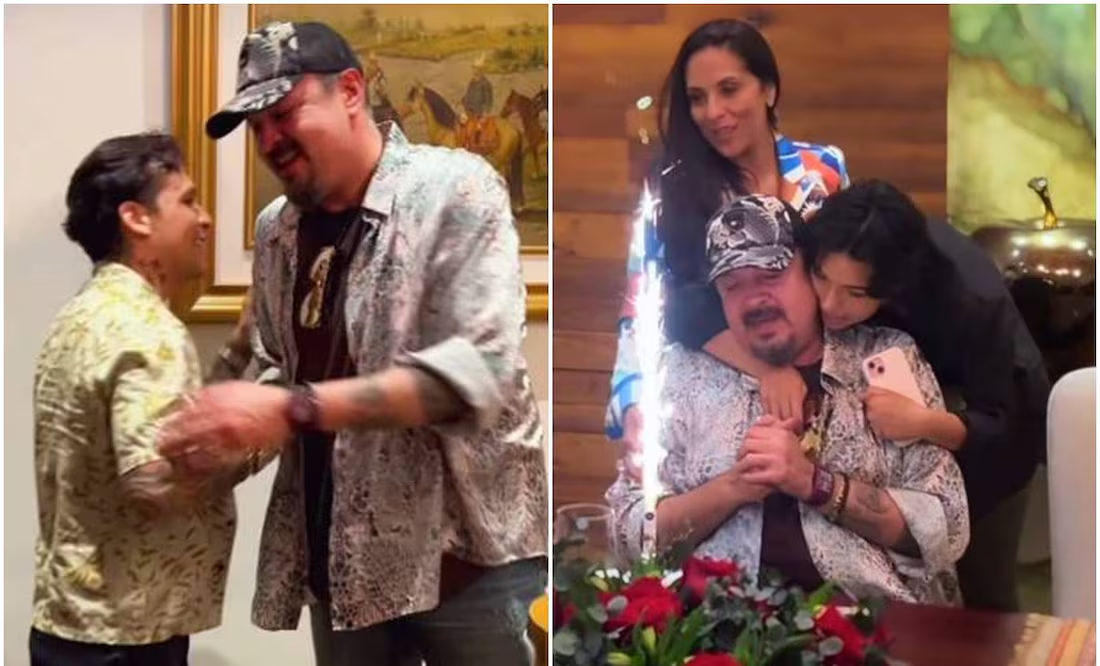 Pepe Aguilar presume momento con su yerno Christian Nodal el día de su cumpleaños