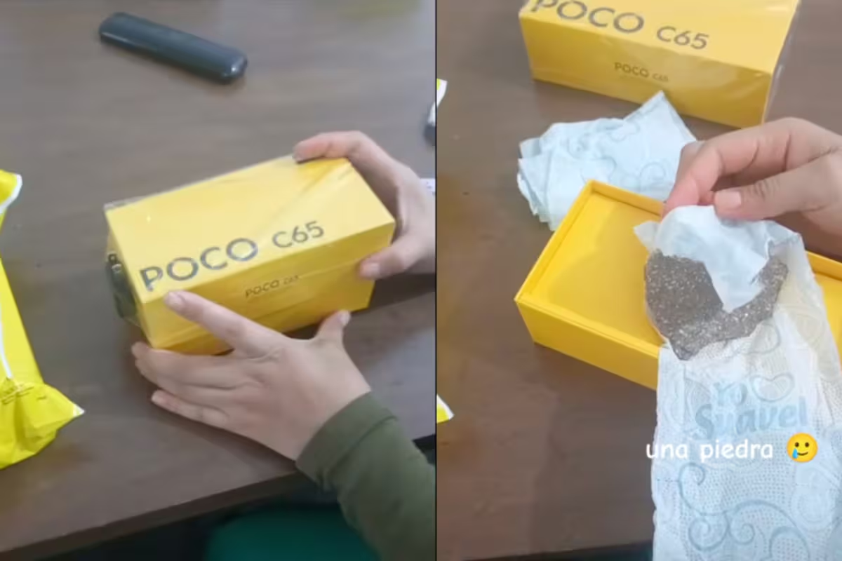 Pide un celular de MercadoLibre, ¡y le llega una piedra envuelta en papel higiénico!