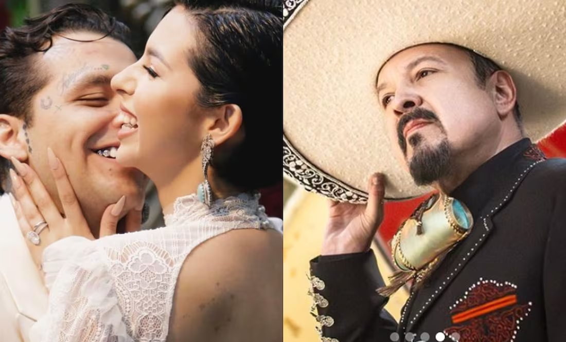 Pepe Aguilar revela que cubrió los gastos de la opulenta boda de Ángela Aguilar y Christian Nodal