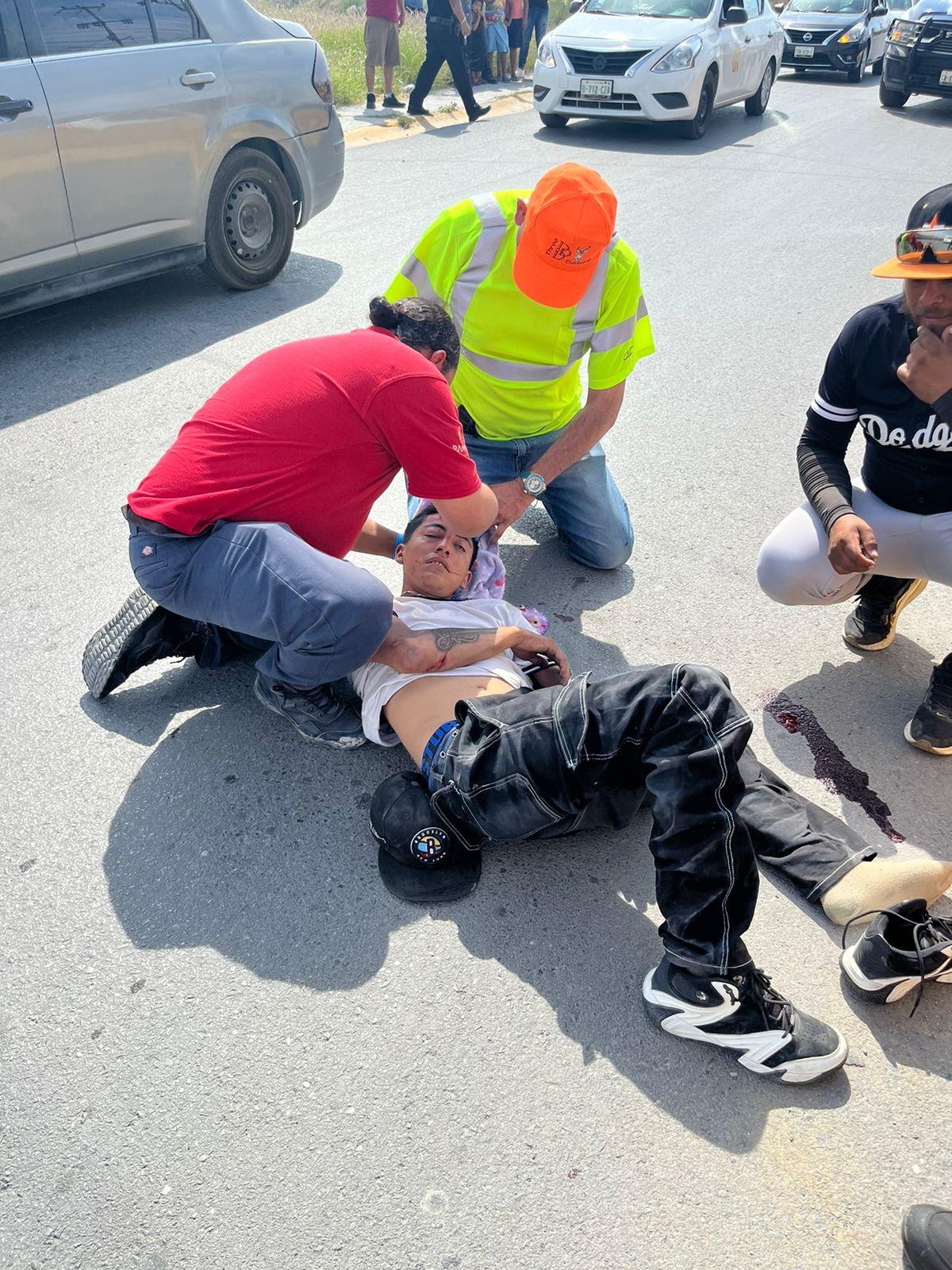Motociclista herido en choque en RA