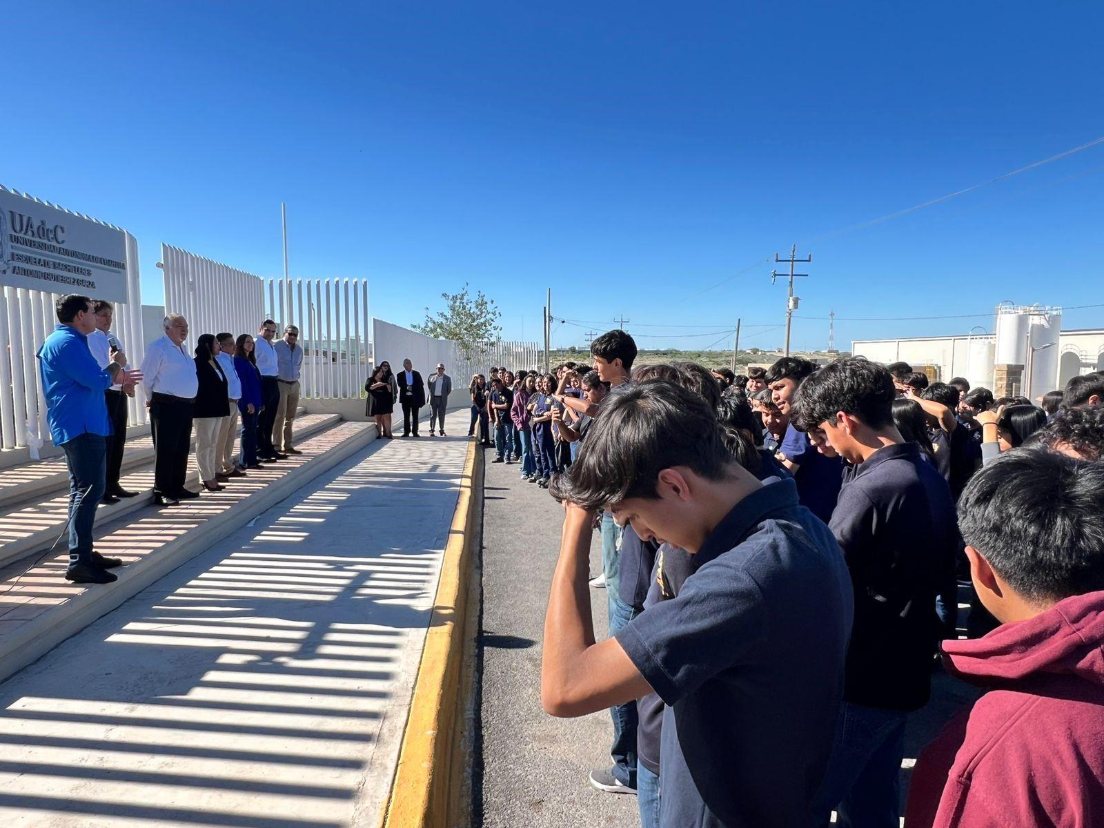 Visita rector Bachilleres Antonio Gutiérrez Garza
