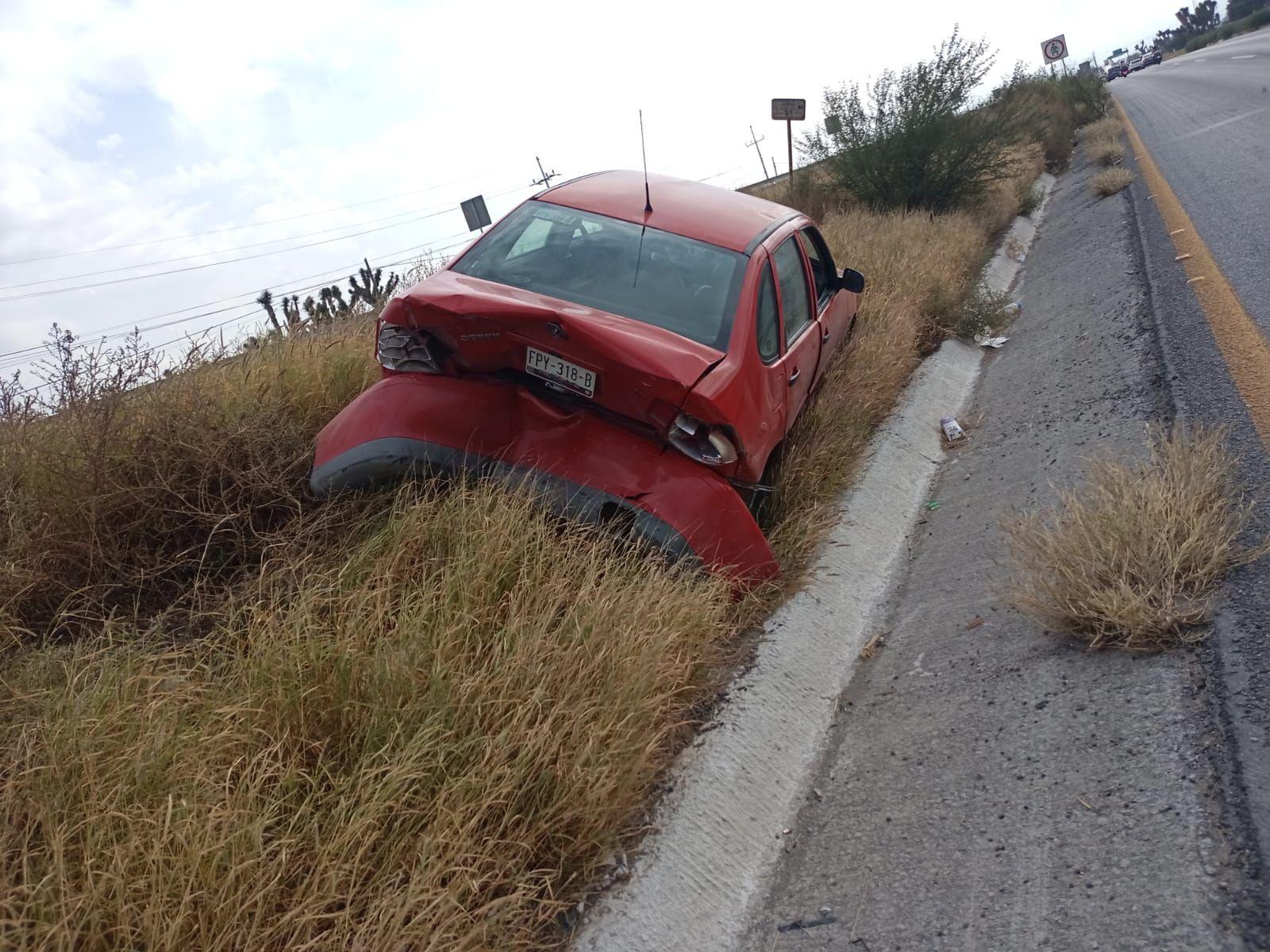 Deja 2 heridos accidente en carretera Mty-Saltillo