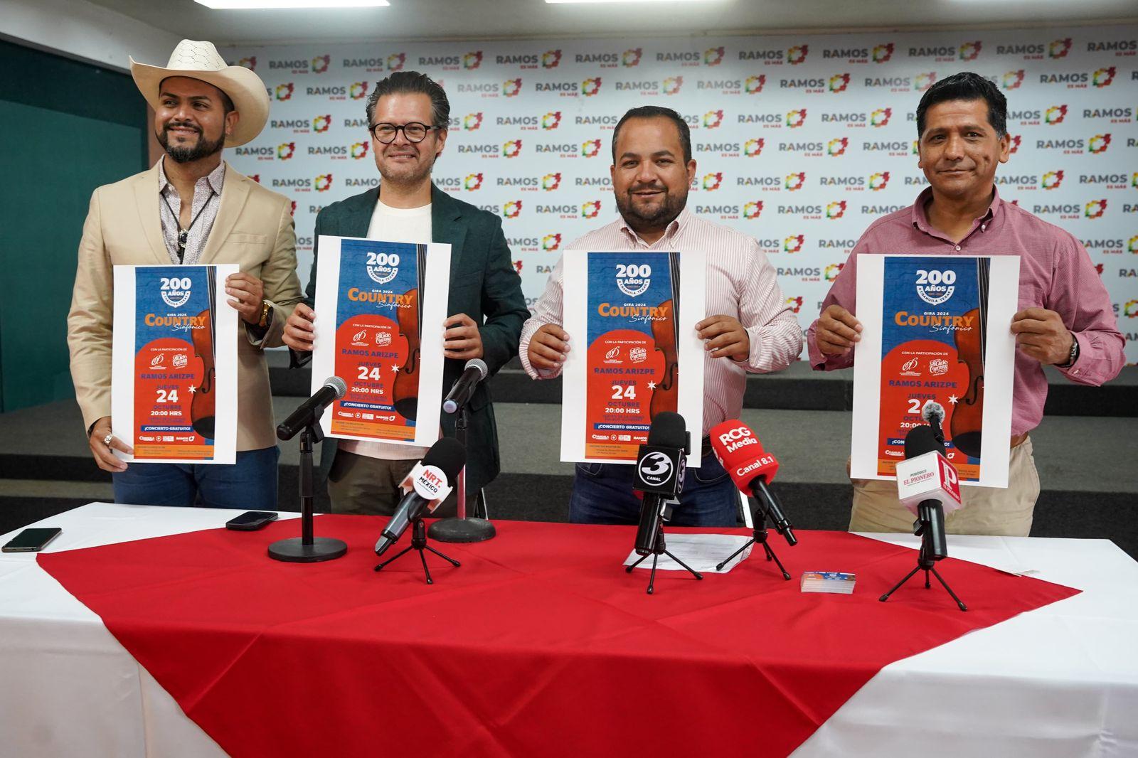 Llega concierto Country Sinfónico a Ramos Arizpe