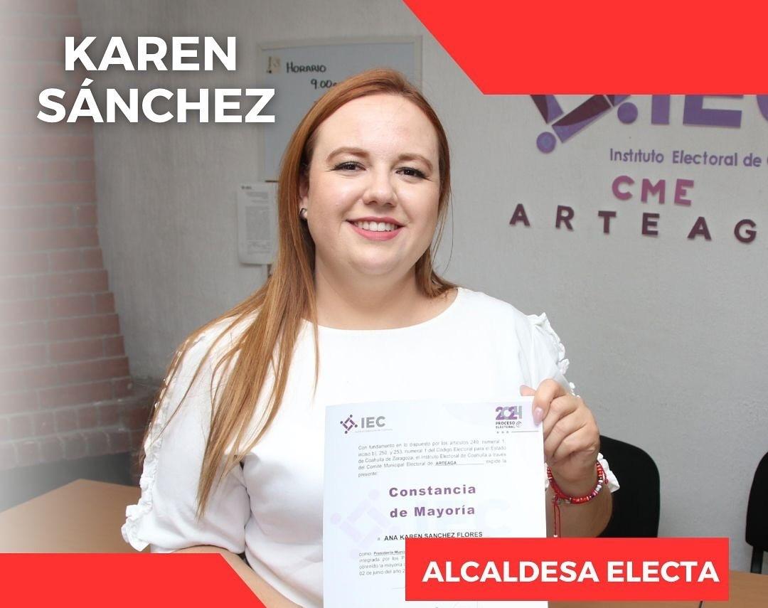 Ratifican el triunfo de Karen Sánchez