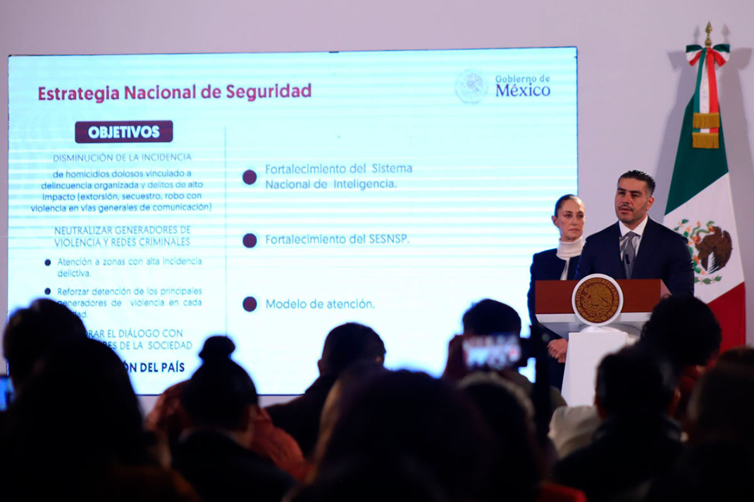 García Harfuch presenta estrategia de seguridad en sexenio de Sheinbaum