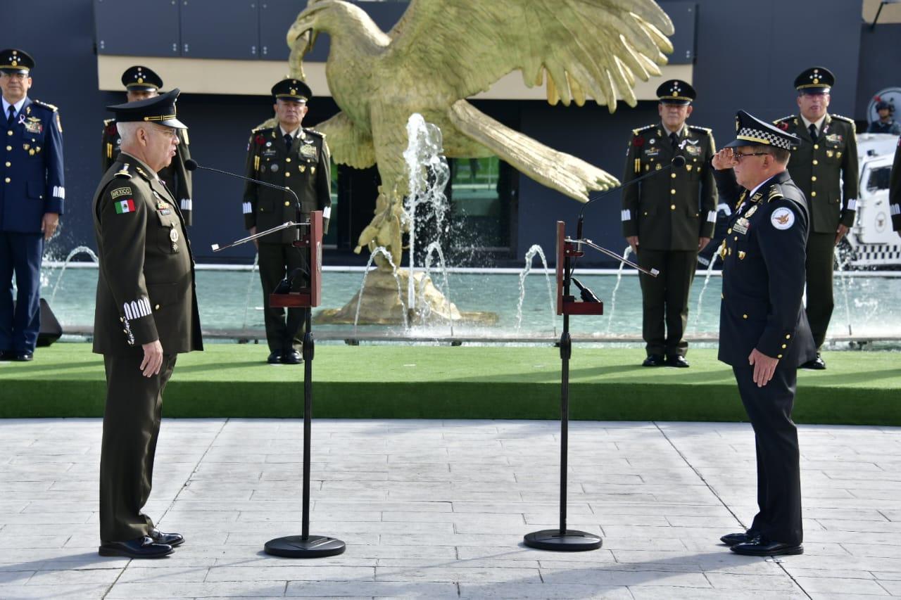 Hernán Cortés Hernández rinde protesta como comandante interino de la Guardia Nacional