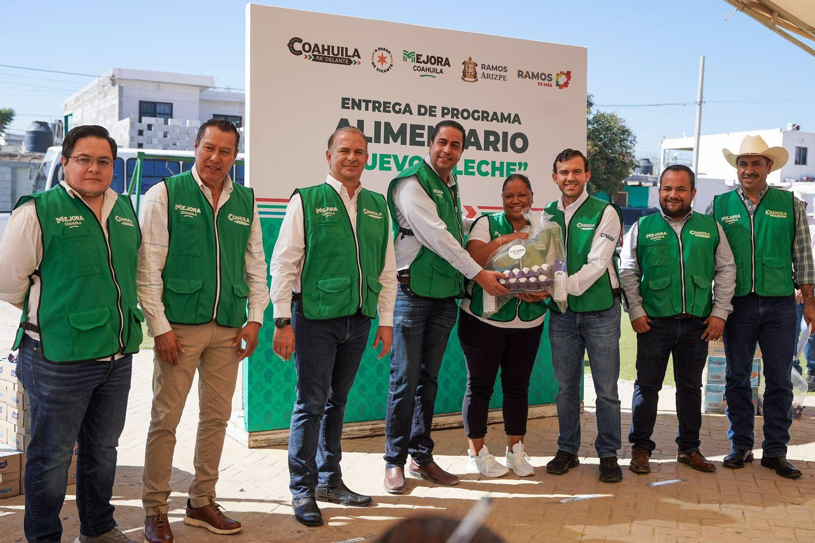 Entregan programa alimentario en RA