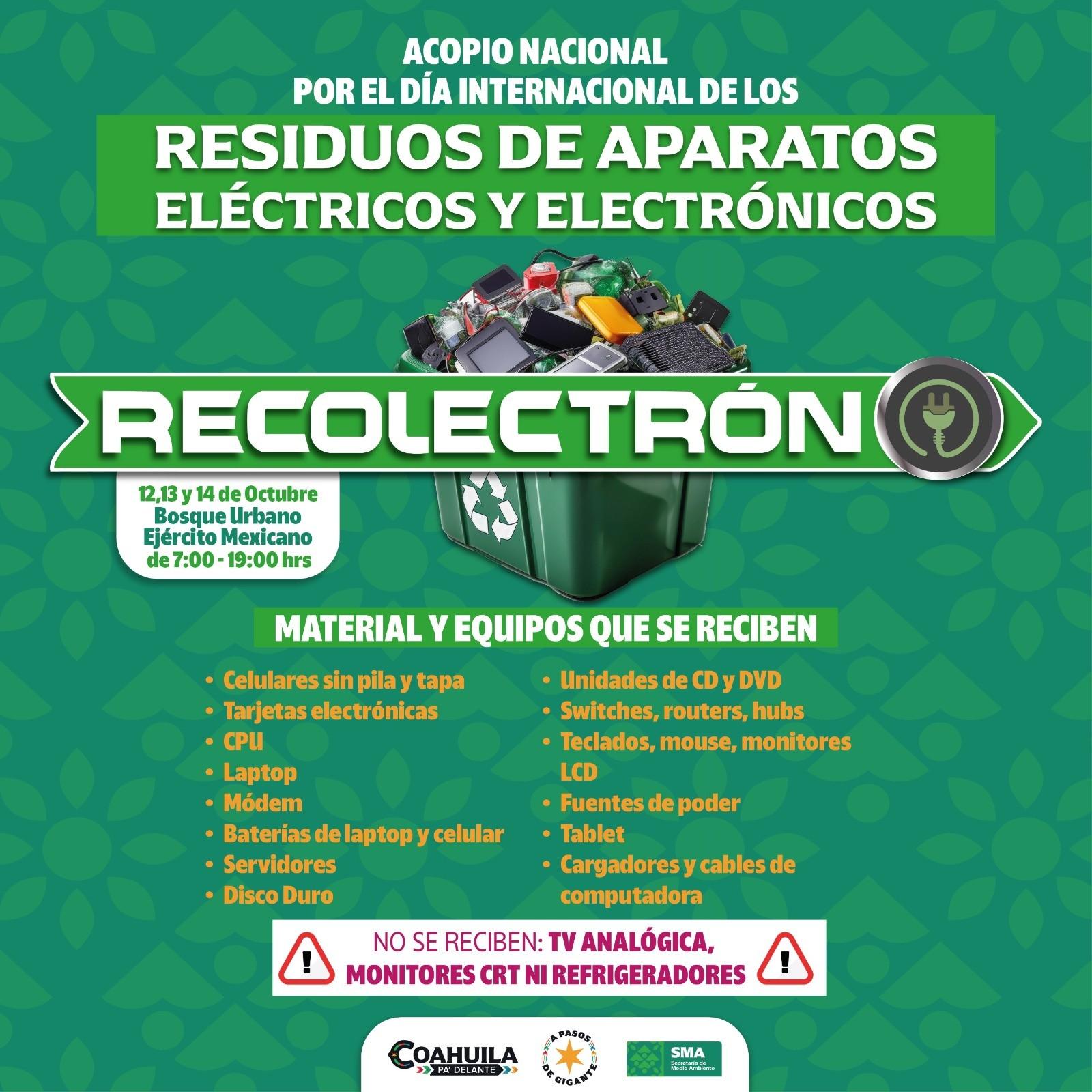 Anuncia Coahuila Recolectrón 2024