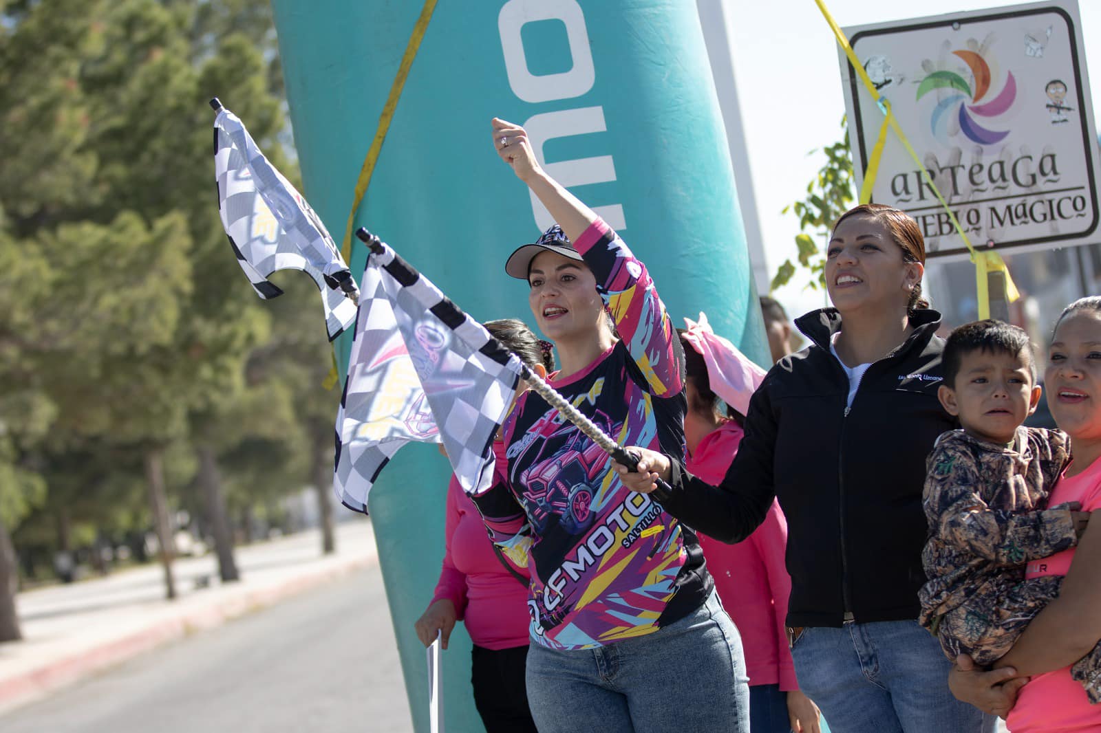 Realizan extremas la Ruta Rosa en Arteaga