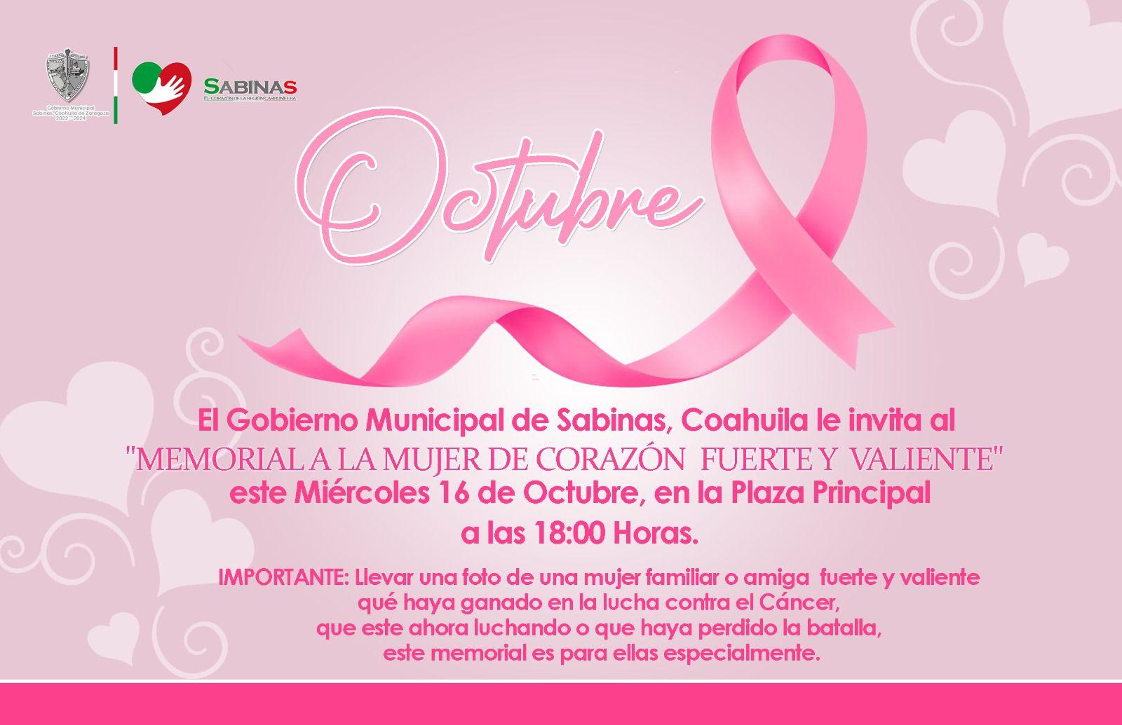 Recordará Sabinas a víctimas de cáncer