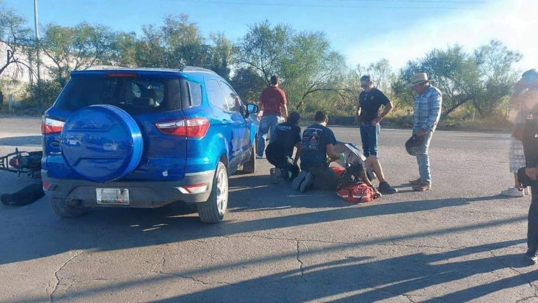 Arrollan a motociclista
