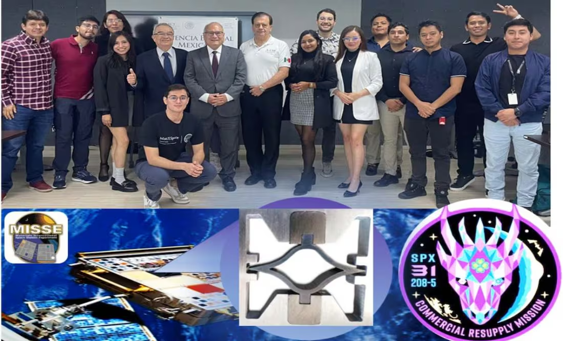 Experimento de jóvenes mexicanos despegará hacia la Estación Espacial Internacional
