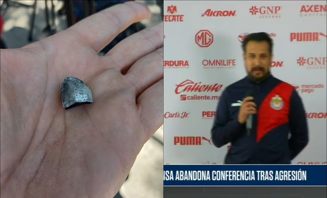 Jugadores de Chivas habrían lanzado un explosivo durante conferencia de prensa