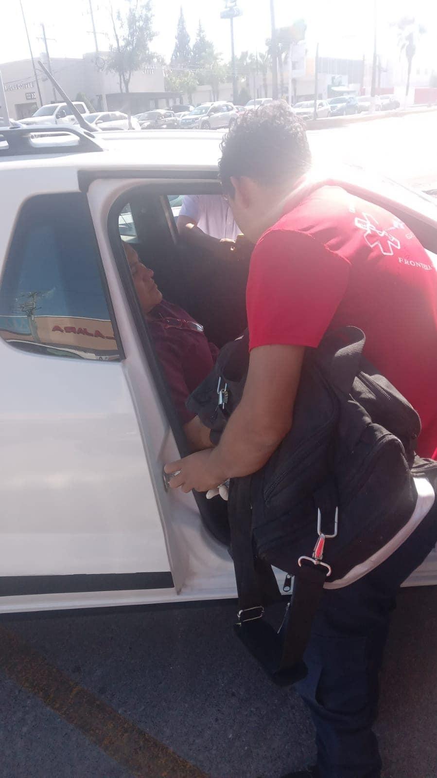 Mujer lesionada en fuerte choque