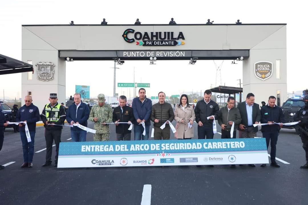 INAUGURAN PRIMER ARCO DE SEGURIDAD CARRETERO