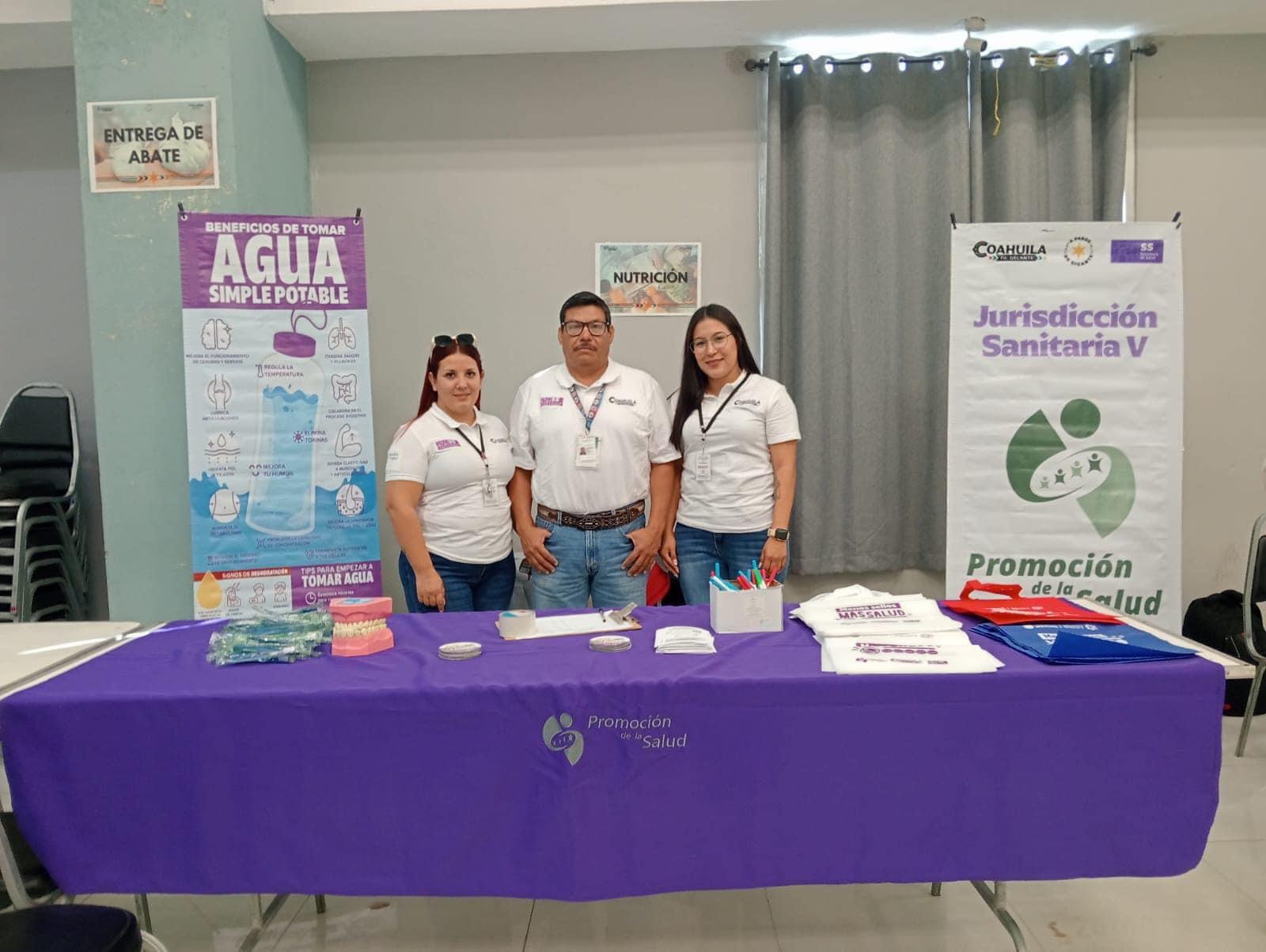 Participa Jurisdicción Sanitaria 5 en Brigada Mejora Coahuila