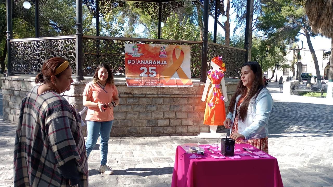 Concientiza DIF San Buena sobre violencia de genero