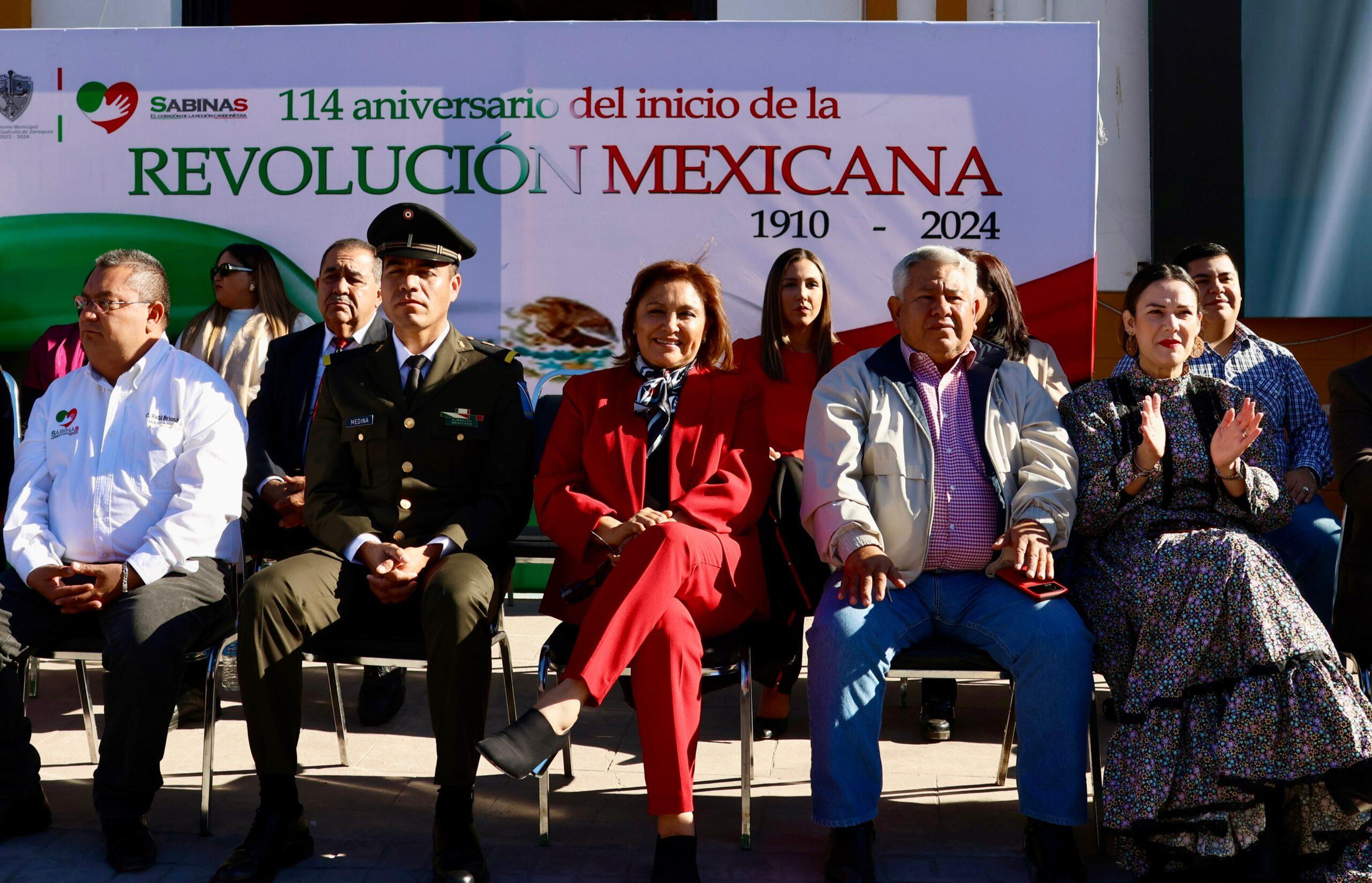 Conmemoran en Sabinas el aniversario de la Revolución