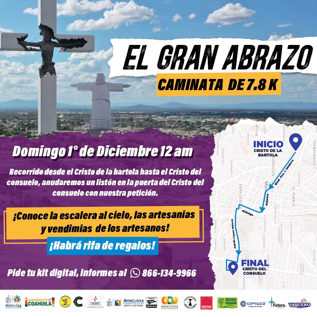 Hoy será caminata “El Gran Abrazo”