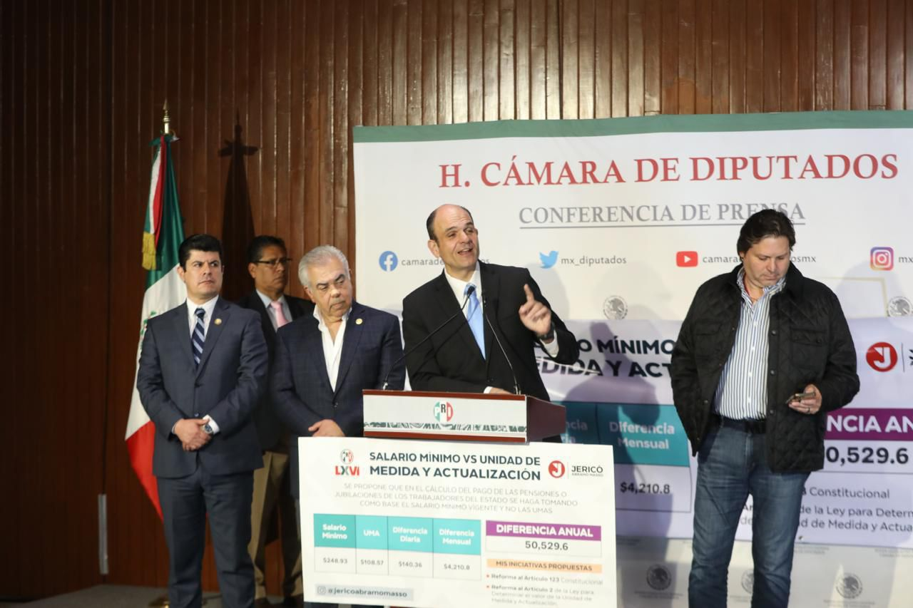 PROPONE JERICÓ QUE PENSIONES DE JUBILADOS Y PENSIONADOS DEL ISSSTE SE PAGUEN CON BASE EN EL SALARIO MÍNIMO, EN LUGAR DE UMAS