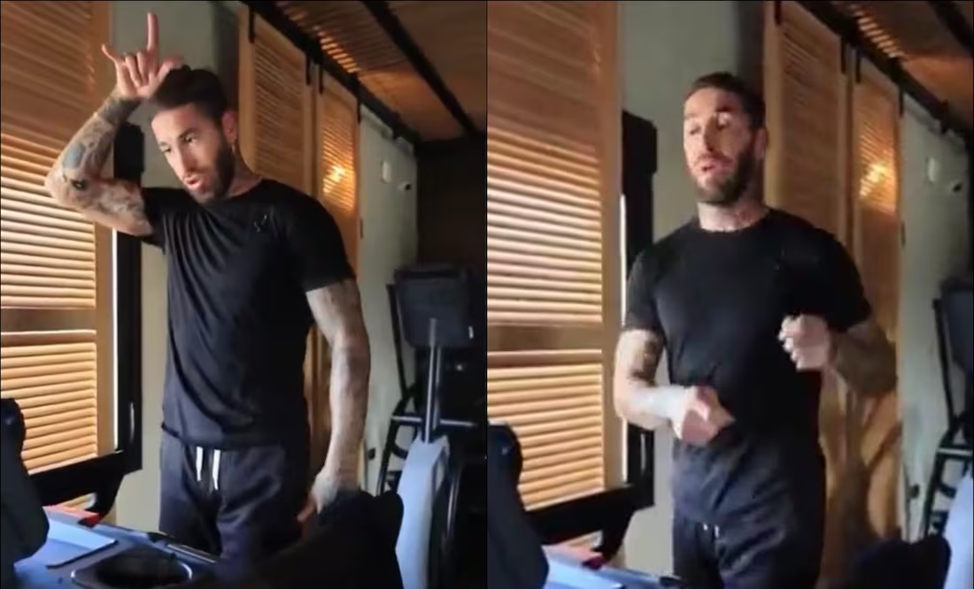 Sergio Ramos sorprende al entrenar al ritmo de Carín León