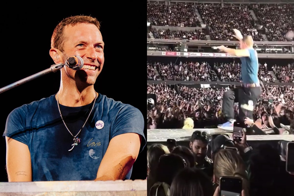 Chris Martin protagonizó una aparatosa caída durante concierto de Coldplay