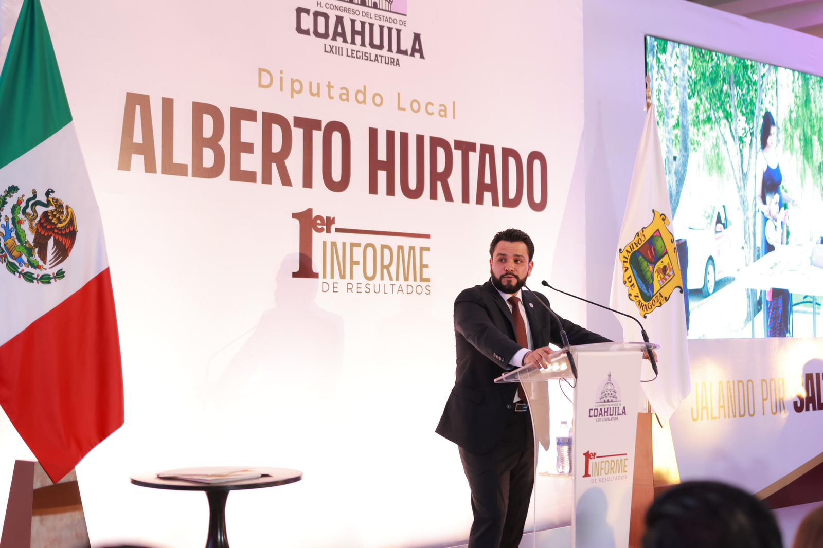 “Jalando por Saltillo”: Rinde el diputado Alberto Hurtado su primer informe legislativo; resaltan propuestas en materia de salud, seguridad, economía y bienestar social