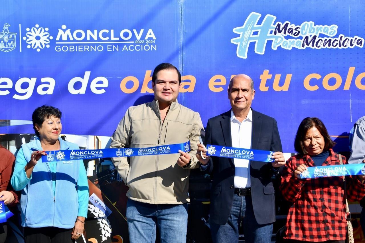 Entrega Dávila pavimento hidráulico a la 23 de Abril