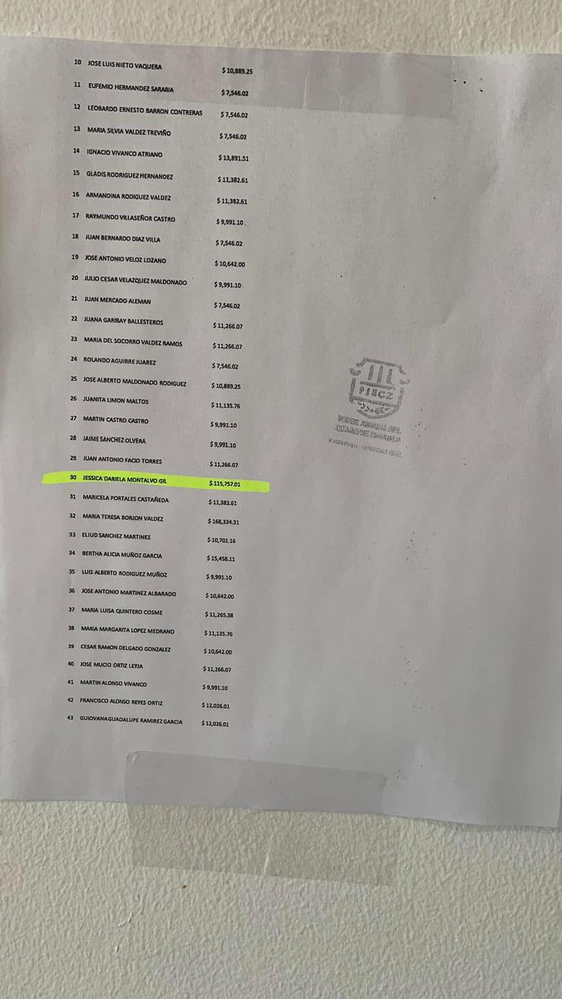 Altera Mayito pagos de los trabajadores
