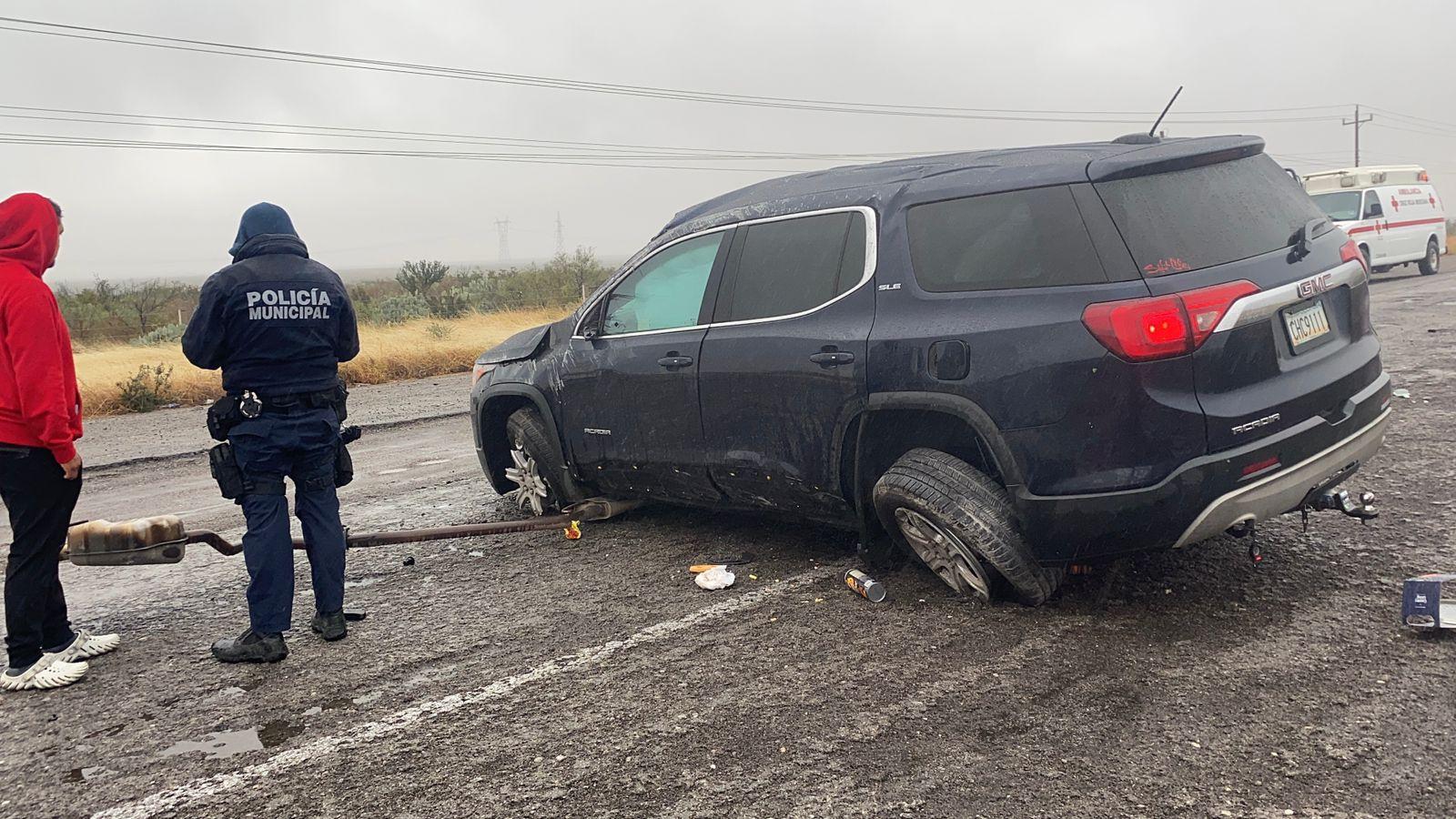 Sufren paisanos accidente en la 57