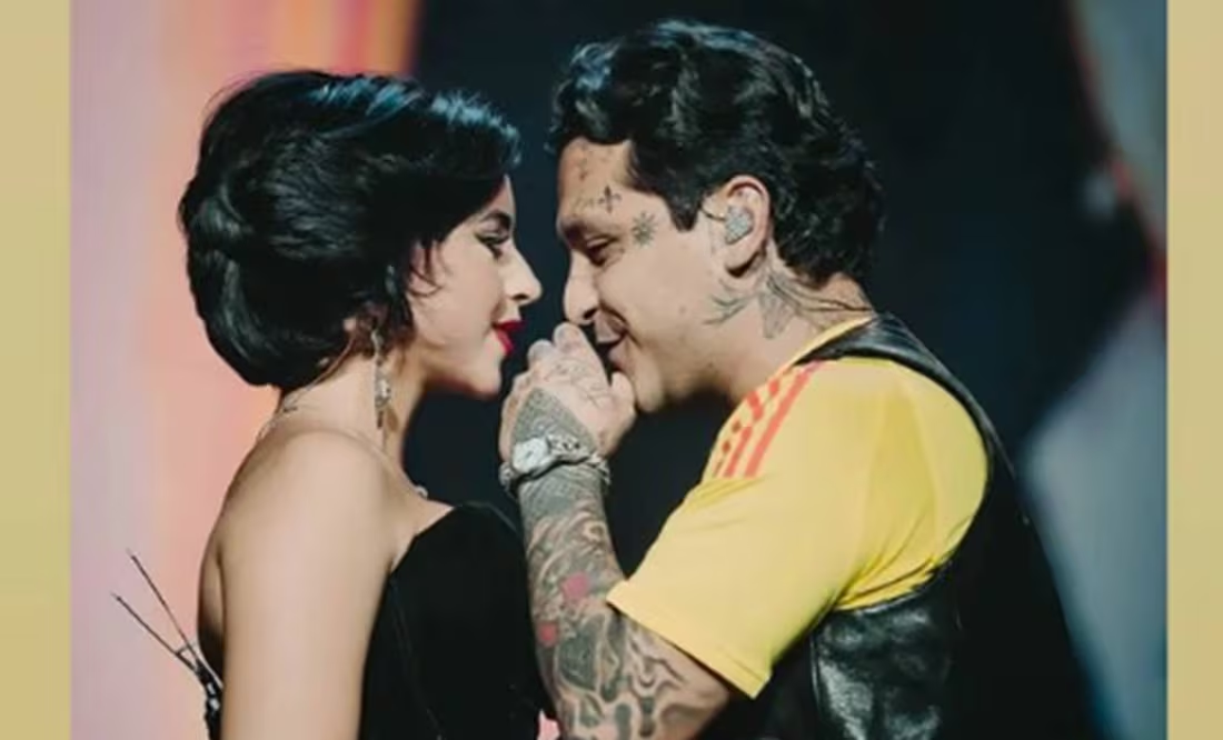 Christian Nodal no canta con Ángela Aguilar en el cierre de su gira y ella reacciona