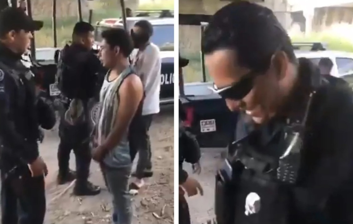 Policías de Celaya golpean y humillan a dos detenidos; “órale o los mato”, amenazan para obligarlos a besarse
