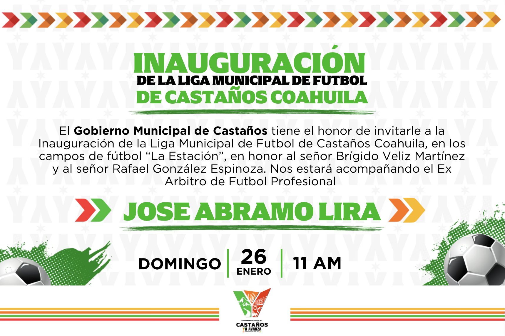 Inauguran hoy la liga de futbol de Castaños