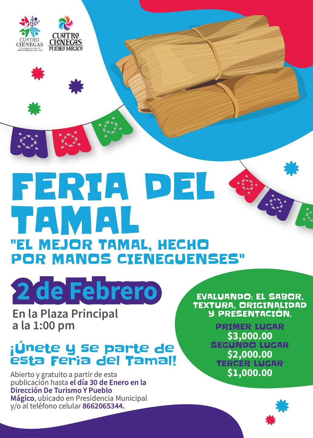 Invita Ciénegas a la Ferial del Tamal