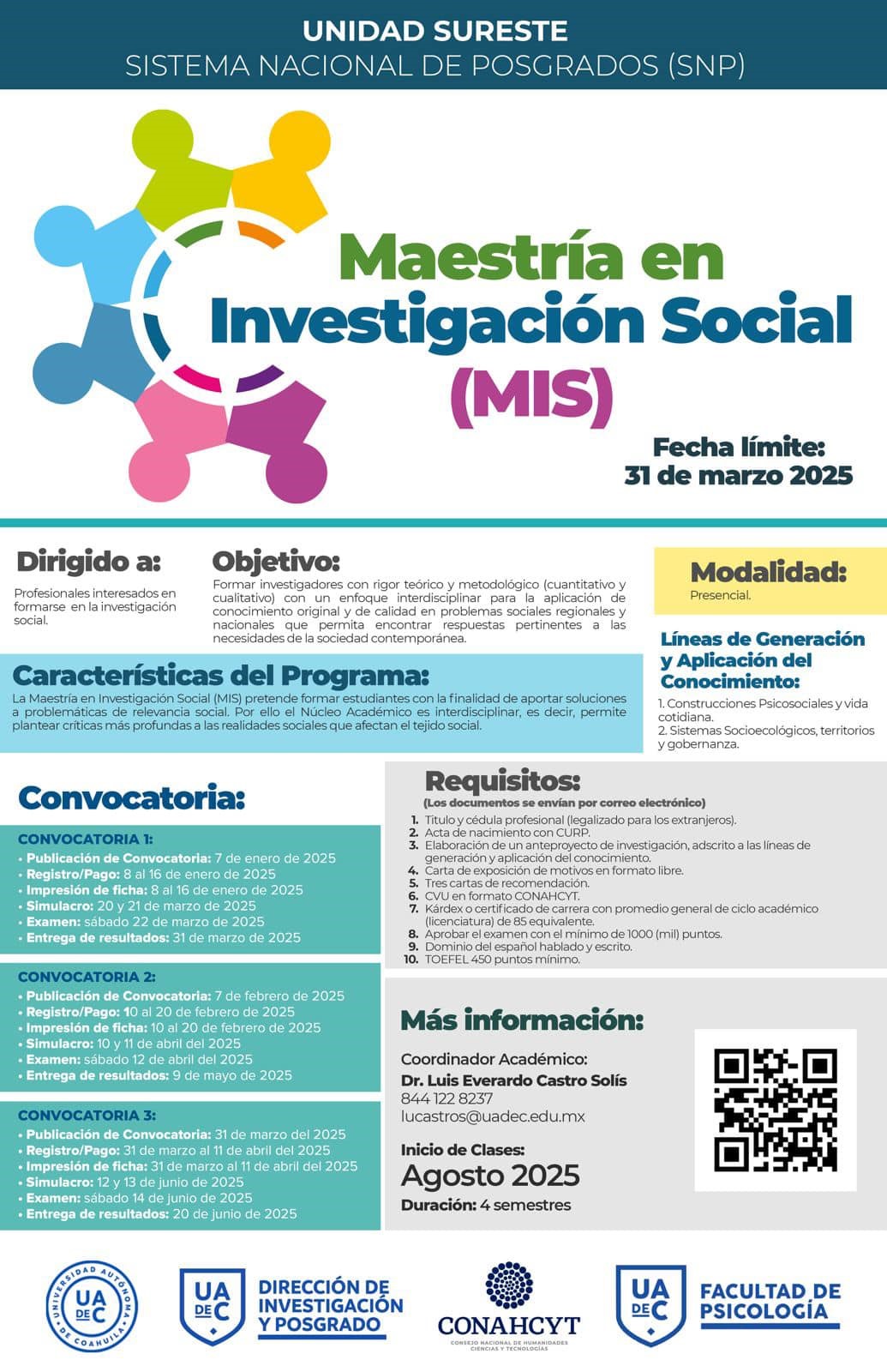 Anuncia UAdeC maestría en Investigación Social