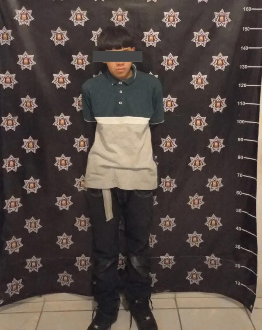 Capturan por robo a jovencito de 14 años