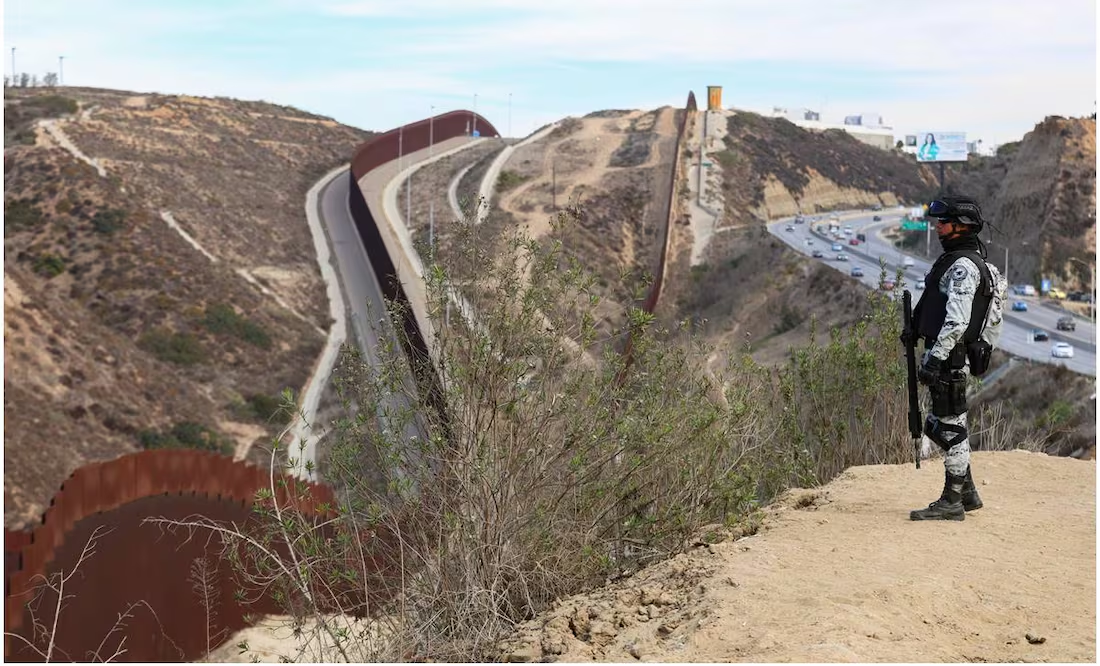 Border Patrol refuerza el muro fronterizo; GN apoya en trabajos de detección de cruce ilegal de migrantes