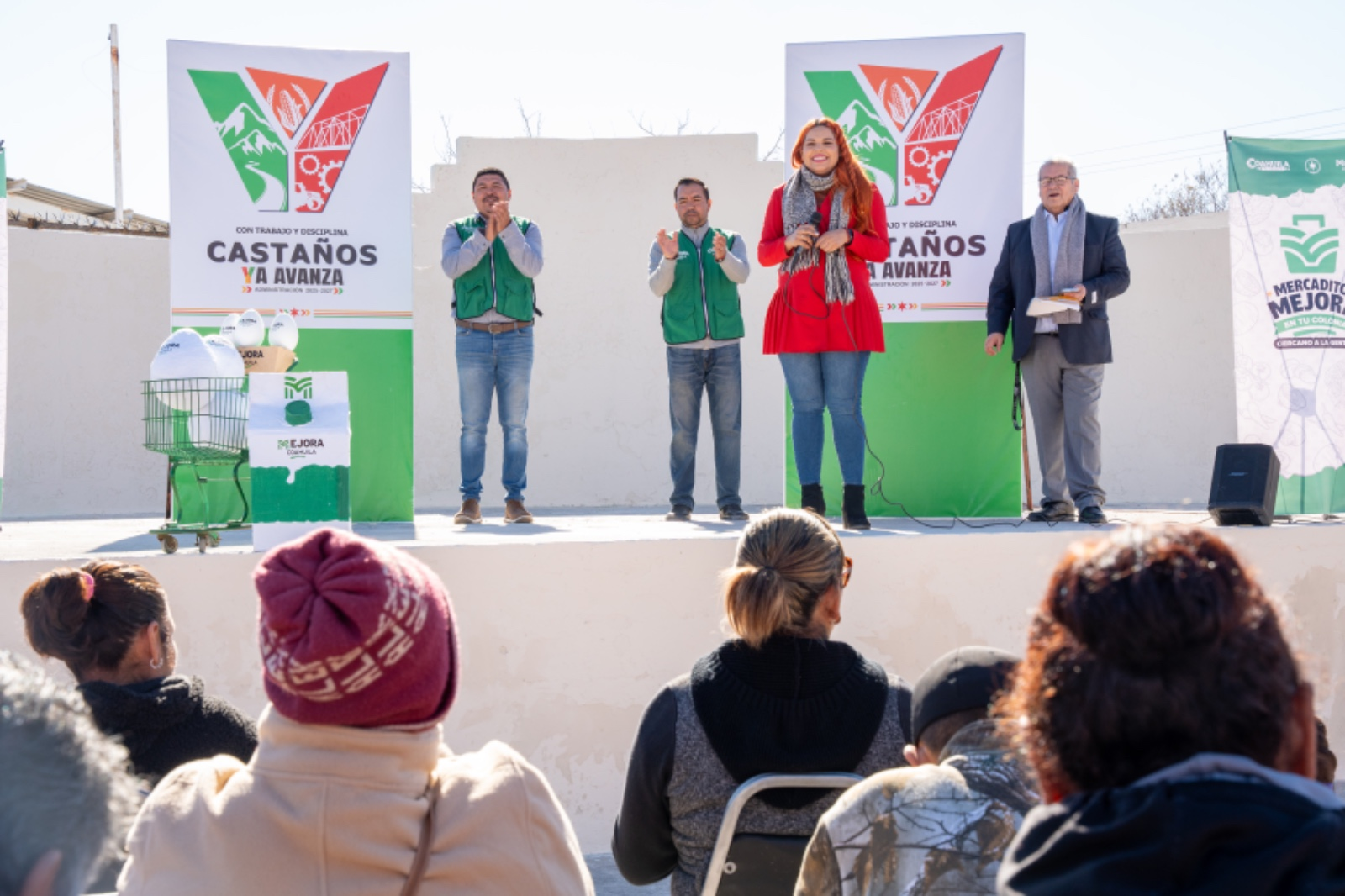 Con mercadito de Mejora Coahuila apoyamos a la economía de las familias de Castaños: Yesica