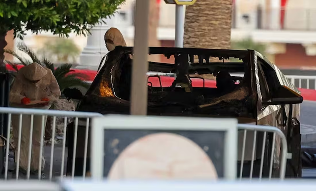 Sospechoso de explosión de Cybertruck en Las Vegas tenía herida de bala en la cabeza, reportan autoridades