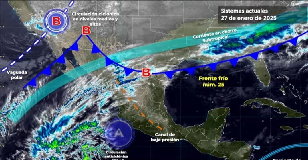 FRENTE FRÍO 25 PROVOCARÁ LLUVIAS Y VIENTOS FUERTES EN COAHUILA