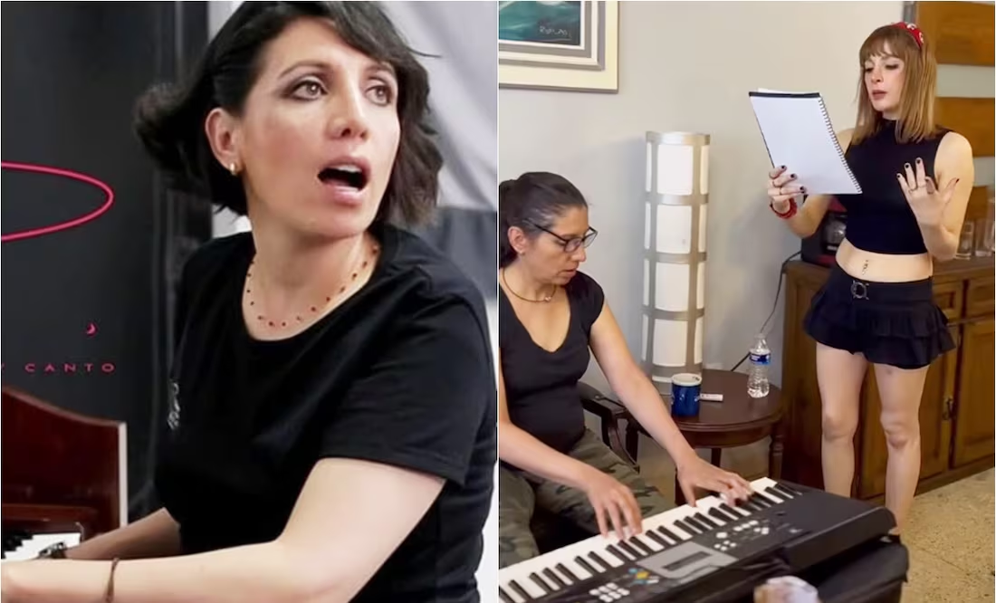 Profesora de canto de Imelda Garza rompe en llanto por la situación de la joven: «perdió a su esposo, tiene a su hijo»