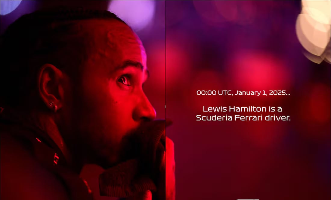 La Fórmula 1 recibe el 2025 anunciando a Lewis Hamilton como piloto de Ferrari