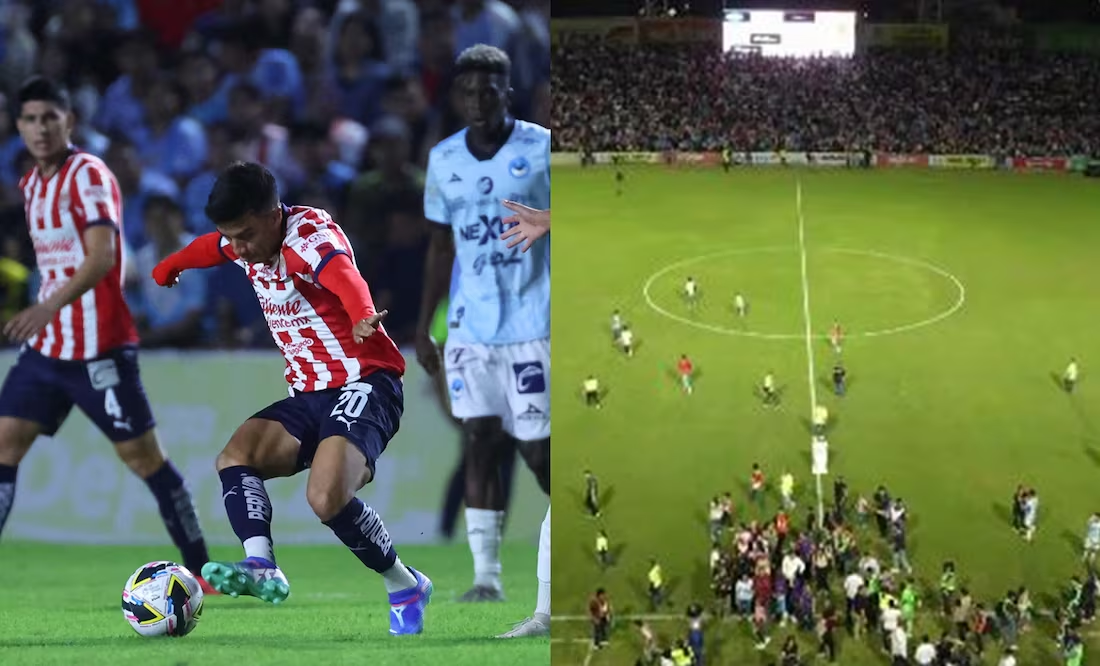 Afición de Chivas «invade» la cancha de Estadio Tamaulipas; así cerraron los rojiblancos la pretemporada