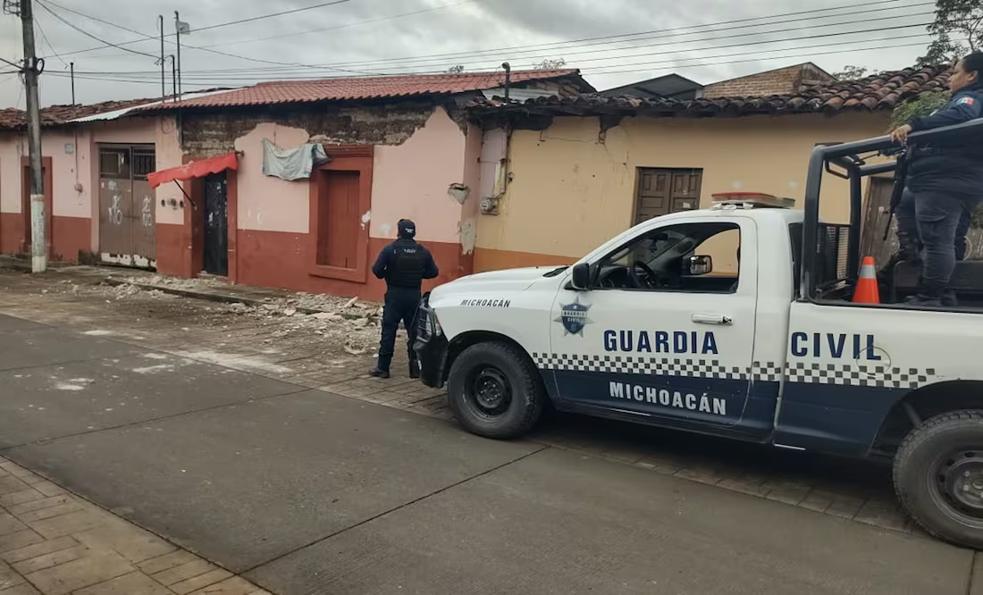 Afectaciones menores tras sismo de 6.1 en Michoacán; Coalcomán y Chinicuila reportan daños