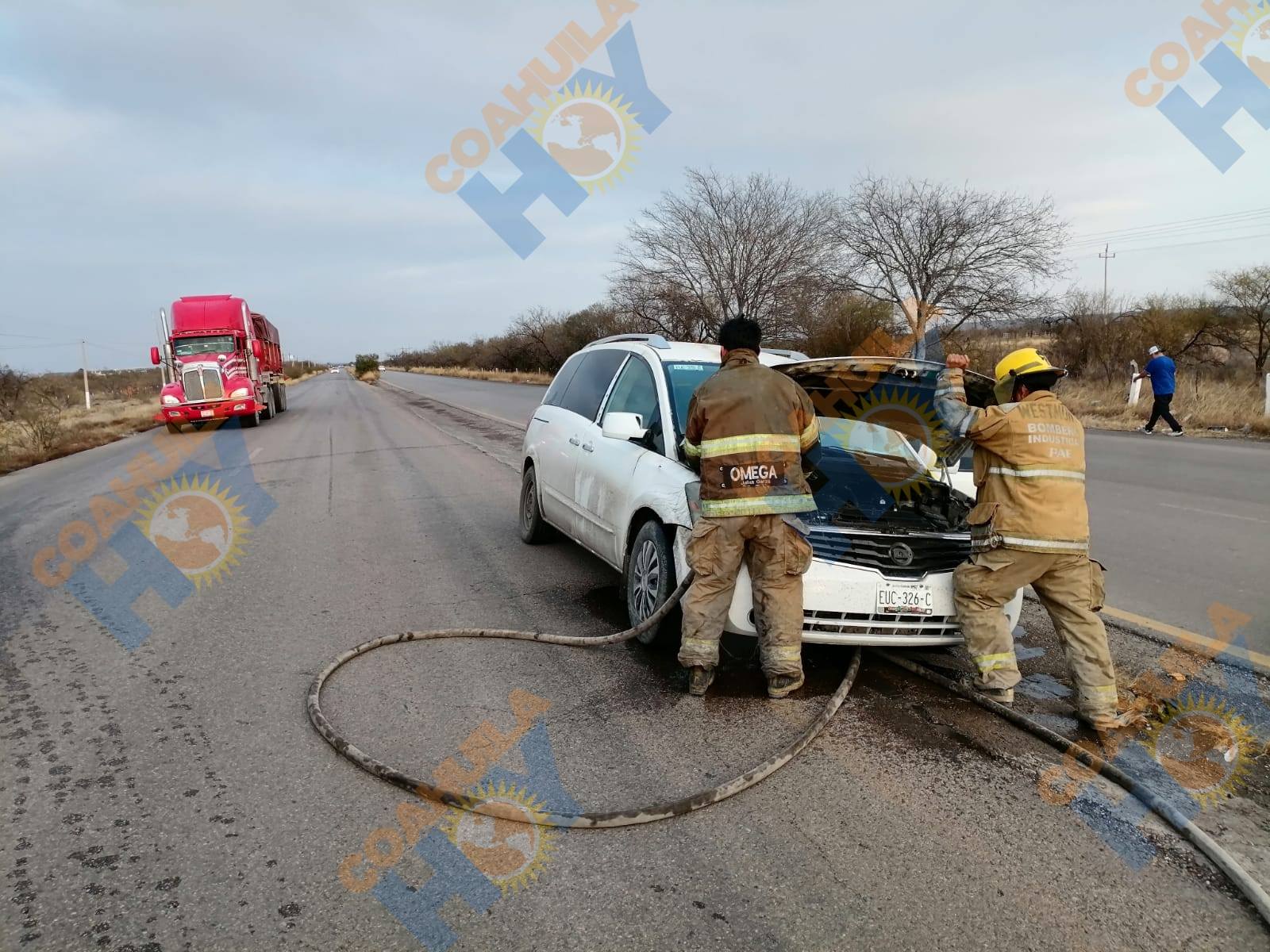 Se incendia vehículo en tramo Palaú-SJS