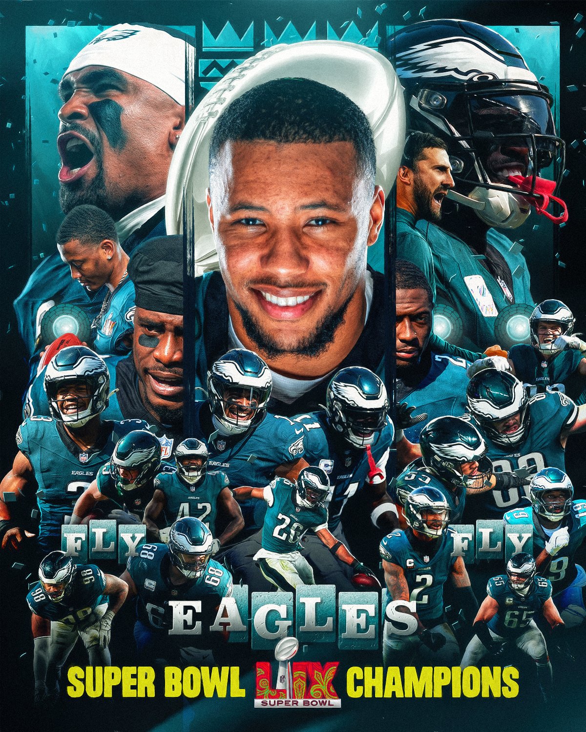 Eagles son campeones con paliza sobre Chiefs