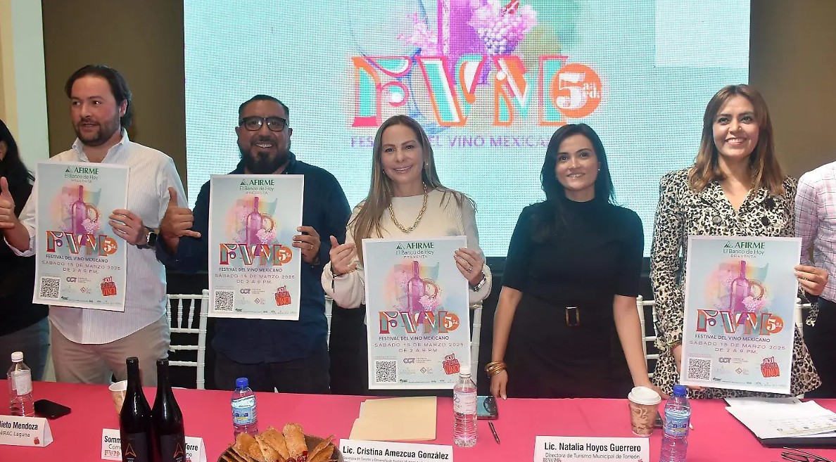 Presentan quinta edición de ‘Festival Mexicano del Vino’